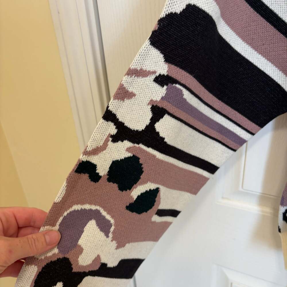 Rag & Bone Nellis Printed Pullover Sweater Mauve … - image 5